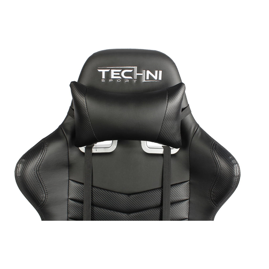 Techni Sport TS-5100 Ergonomic High Back Racer Style PC Gaming Chair, Carbon Fiber, Black RTA-TS51-BK