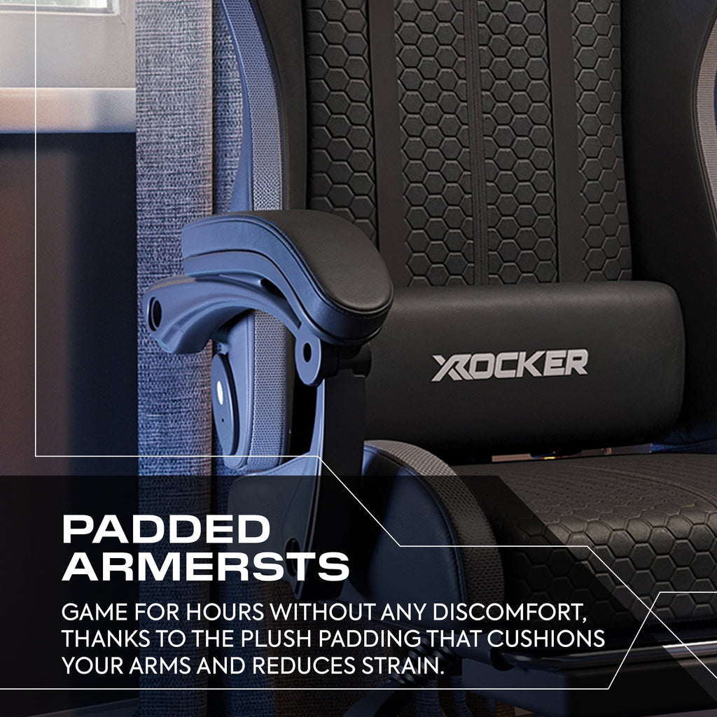 X Rocker Honeycomb Faux Leather PC Gaming Chair