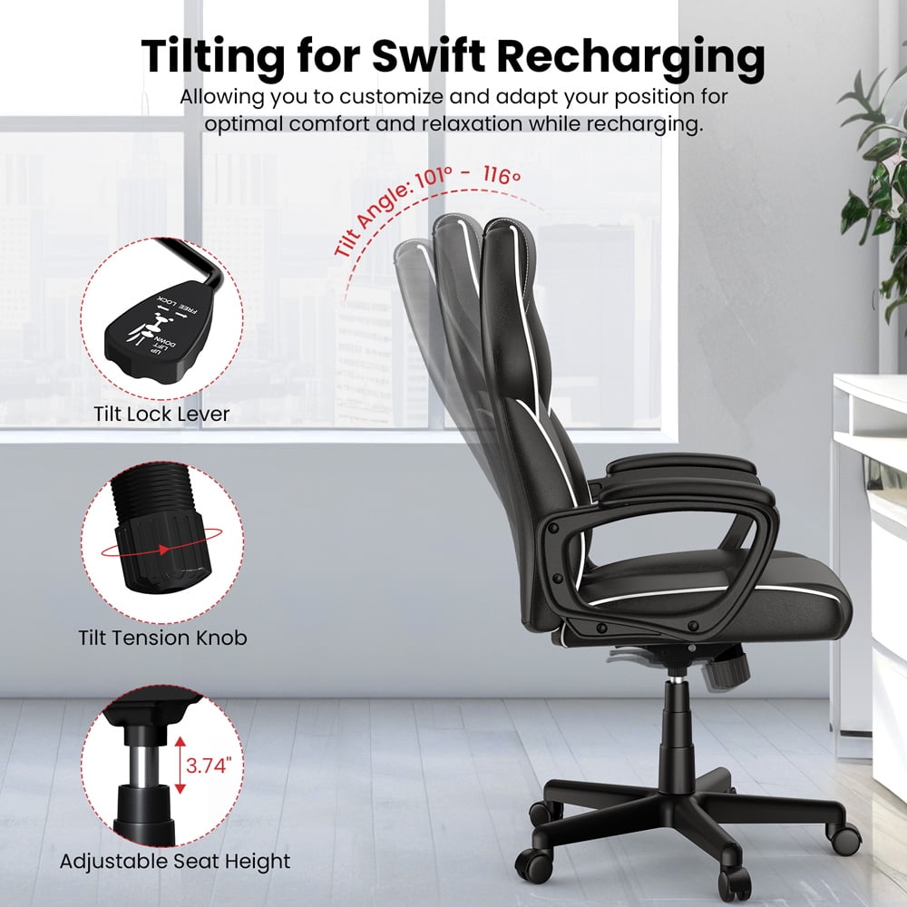 ACGAM CG-4850 Gaming Office Chair with Ergonomic and Stylish Design, Flexible Tilting Tension and Height