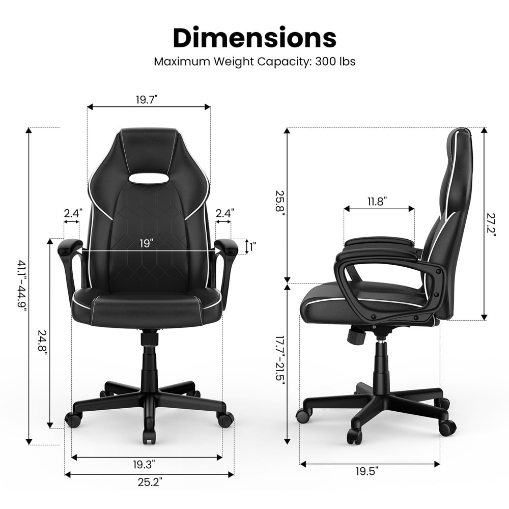 ACGAM CG-4850 Gaming Office Chair with Ergonomic and Stylish Design, Flexible Tilting Tension and Height