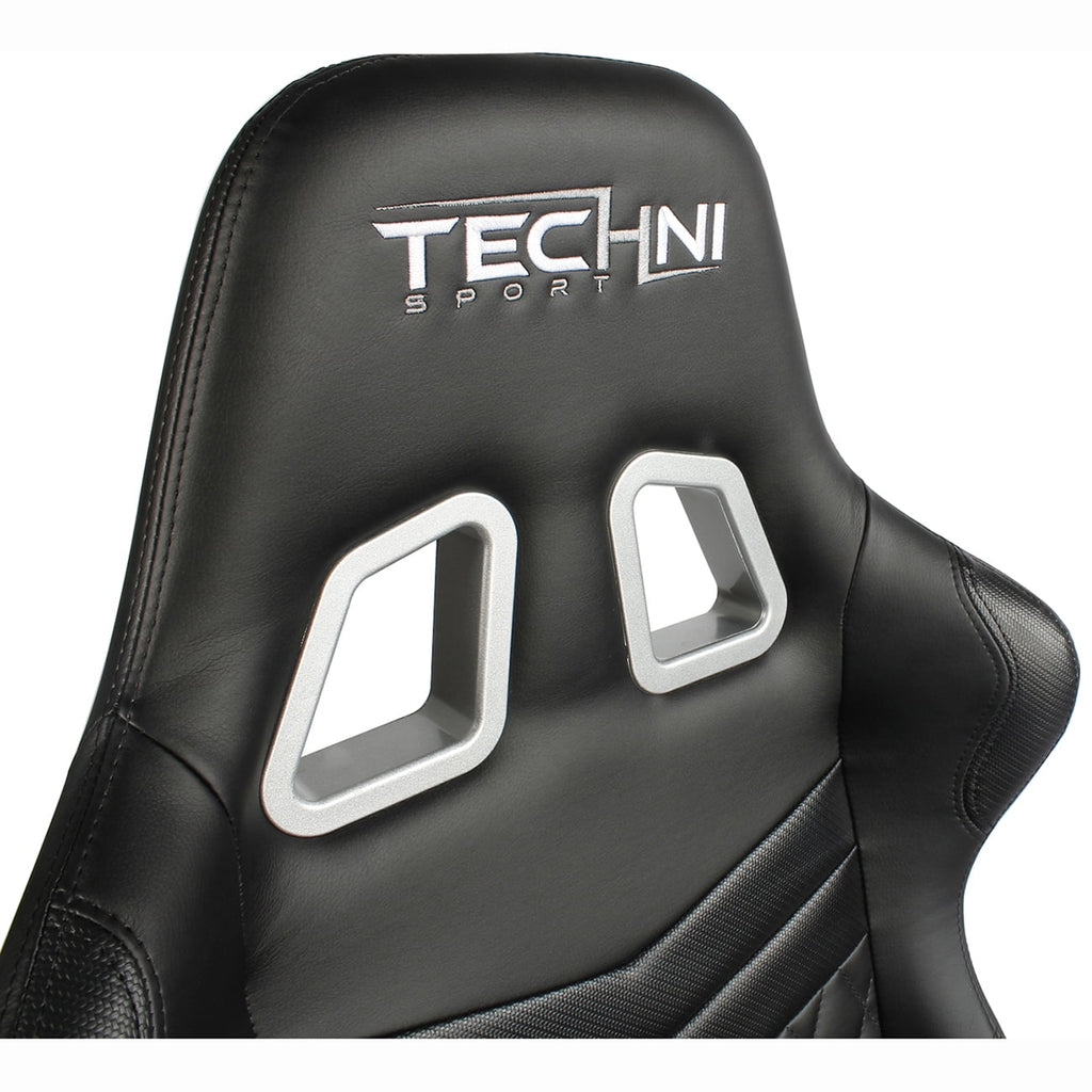 Techni Sport TS-5100 Ergonomic High Back Racer Style PC Gaming Chair, Carbon Fiber, Black RTA-TS51-BK