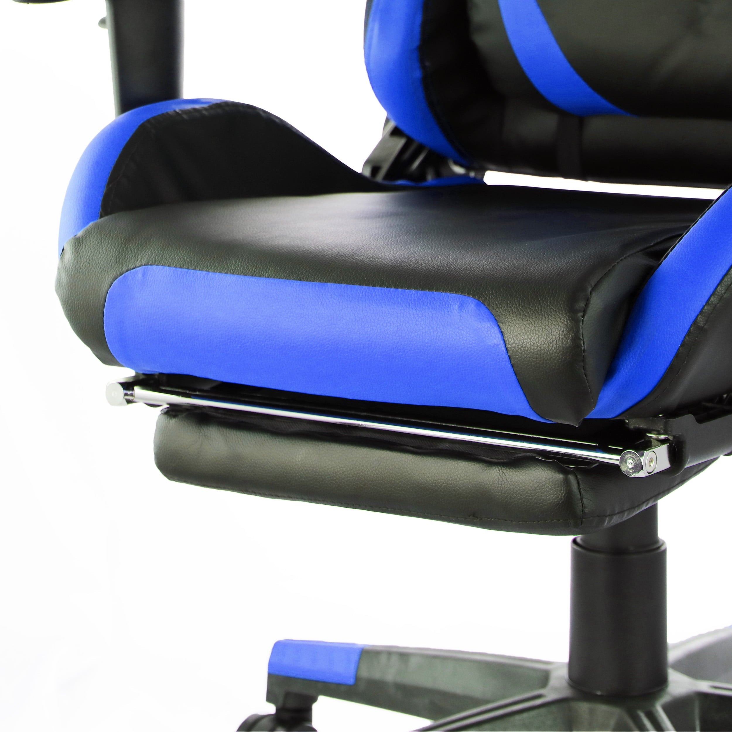 GameFitz  Pleather Gaming Chair in Black and Blue