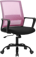 BestOffice Ergonomic Office Chair, Swivel Rolling, Lumbar Support for Women(Pink)