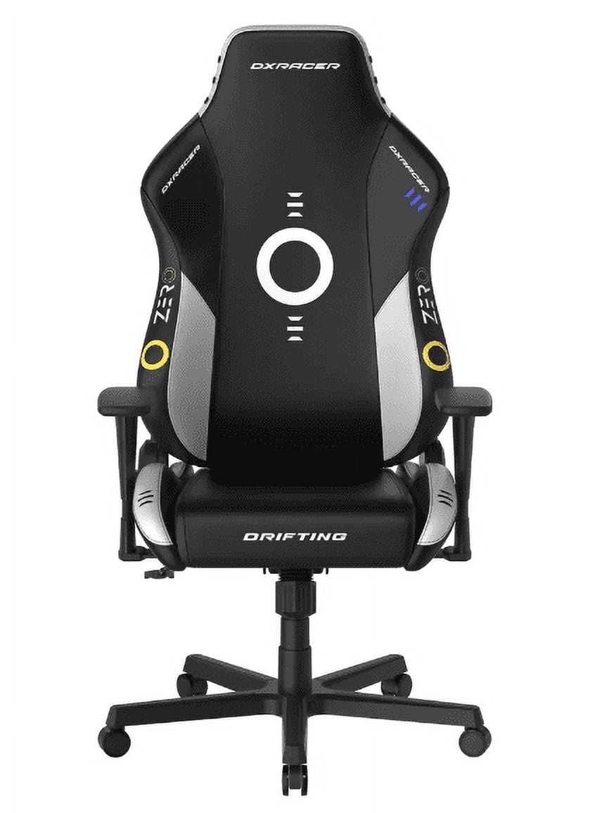 DXRacer Drifting Gaming Chair - Reclining Ergonomic Computer Office Chair with Lumbar Support & Head Pillow - Racing Computer Gamer Gaming Chair Recliner For Adults Teens, Regular L, ZERO