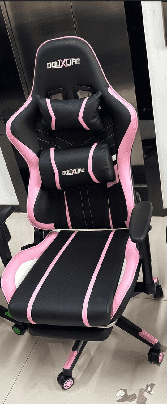 Douxlife RC03 Professional Full Body Vibration Massage Gaming Chair with Footrest, 175° Reclining