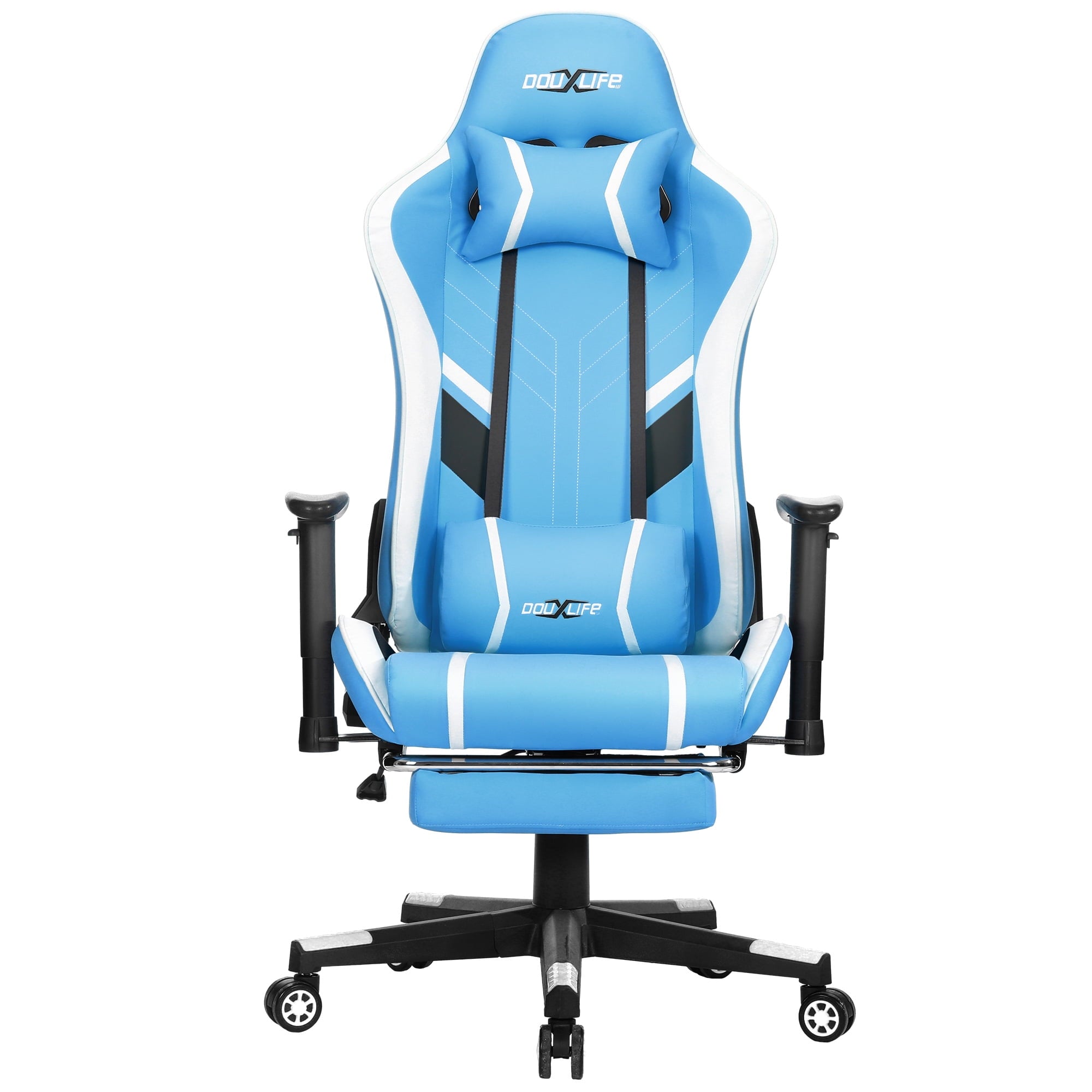 Douxlife RC03 Professional Full Body Vibration Massage Gaming Chair with Footrest, 175° Reclining