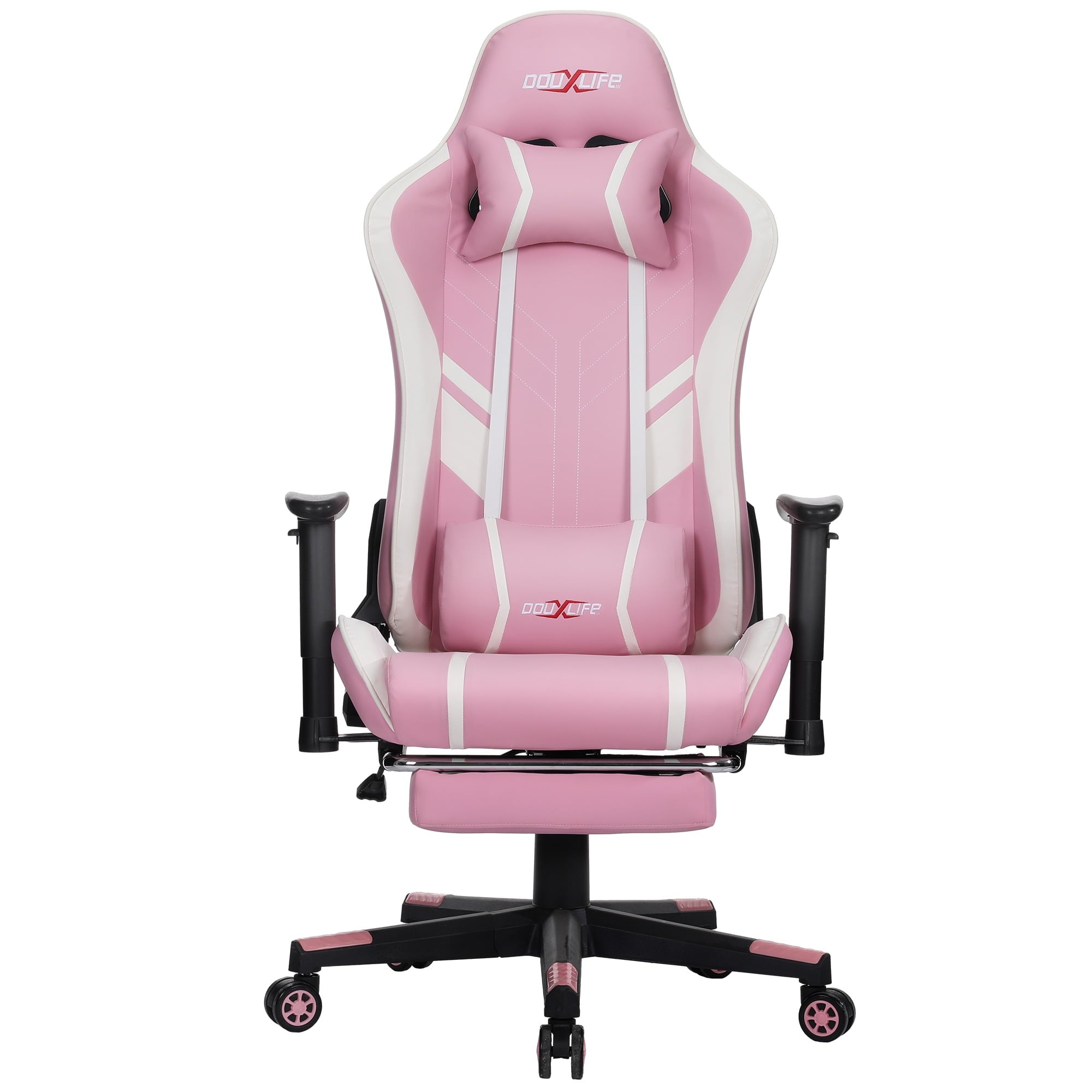 Douxlife RC03 Professional Full Body Vibration Massage Gaming Chair with Footrest, 175° Reclining