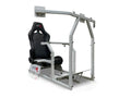 GTR Racing Simulator Seat - GTA-F Model Triple or Single Monitor Stand with Adjustable Leatherette Seat, Racing Simulator Cockpit gaming chair Single Monitor Stand