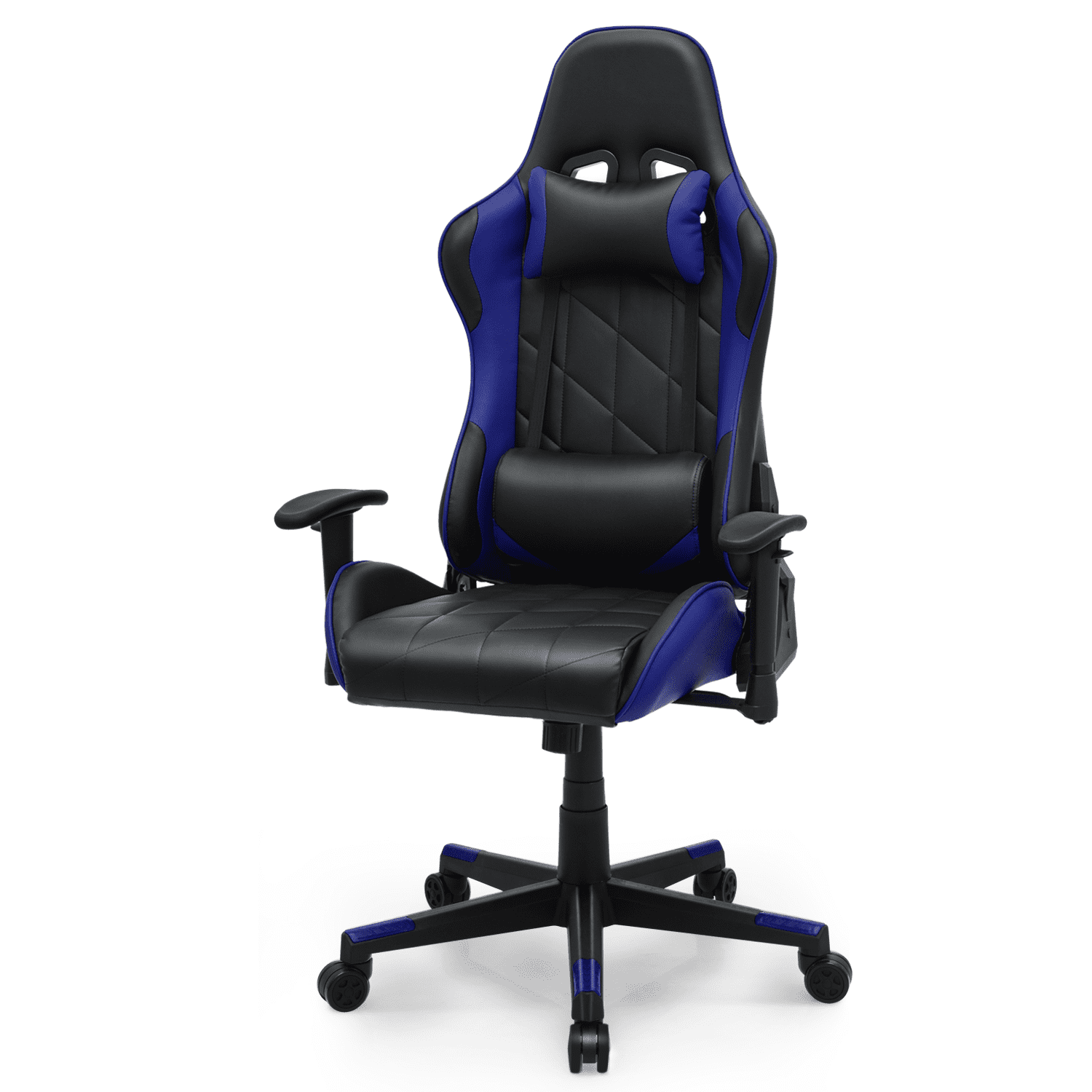 Magshion Computer Gaming Chair High Back, Height Adjustment Swivel Computer Office Chair with Headrest and Support Lumbar Pillow, Blue