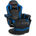 Massage Gaming Chair Racing Style Gaming Recliner Blue