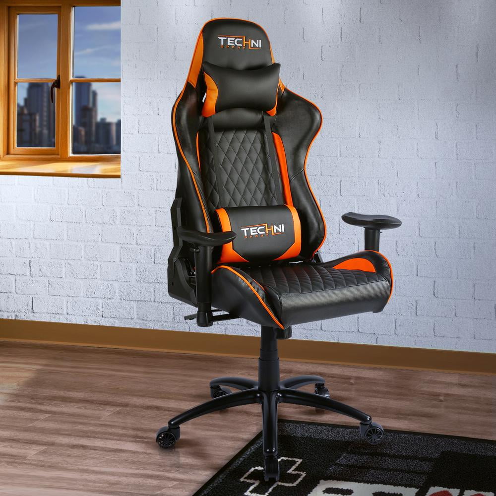 Techni Sport TS-5100 Ergonomic High Back Racer Style PC Gaming Chair, Carbon Fiber, Black RTA-TS51-BK