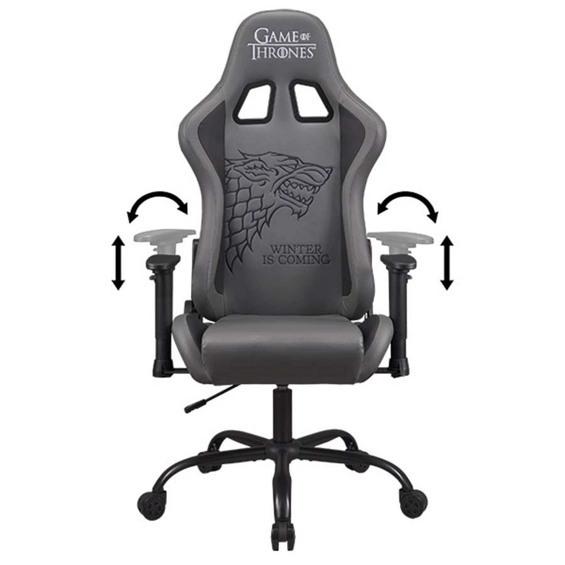 Subsonic Gaming Chair Game of Thrones, Ergonomic Office Chair for Gamer with Adjustable Armrests