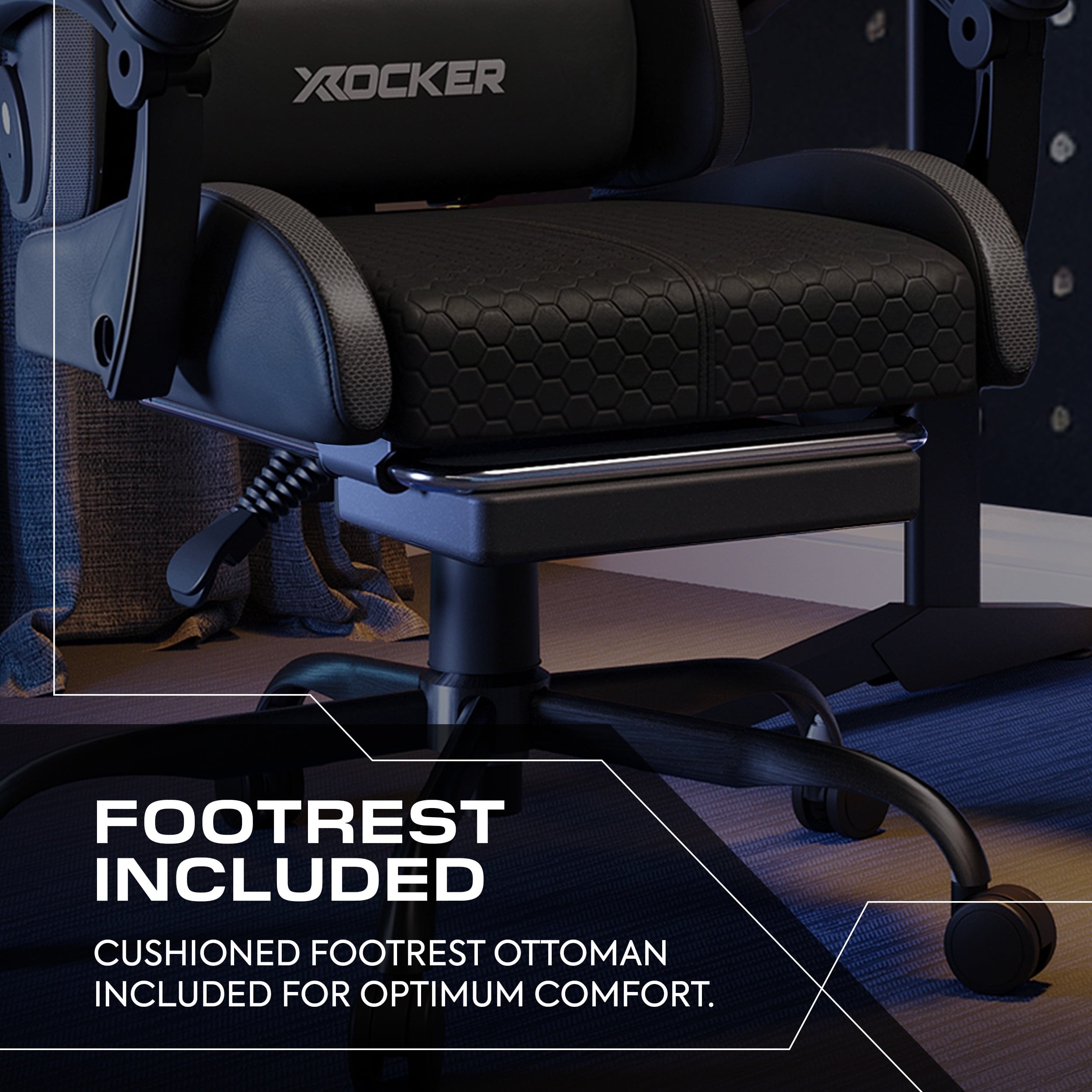 X Rocker Honeycomb Faux Leather PC Gaming Chair