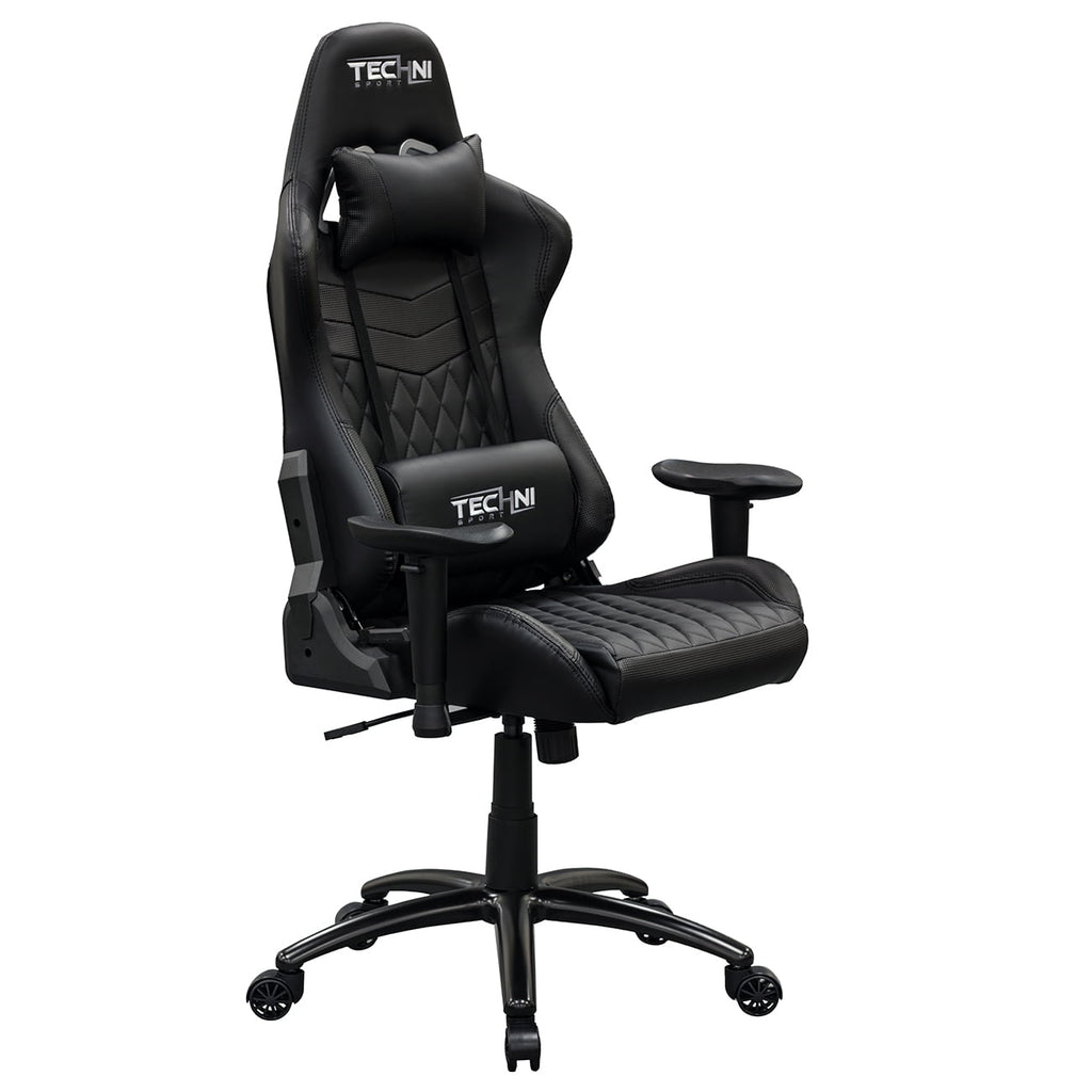 Techni Sport TS-5100 Ergonomic High Back Racer Style PC Gaming Chair, Carbon Fiber, Black RTA-TS51-BK