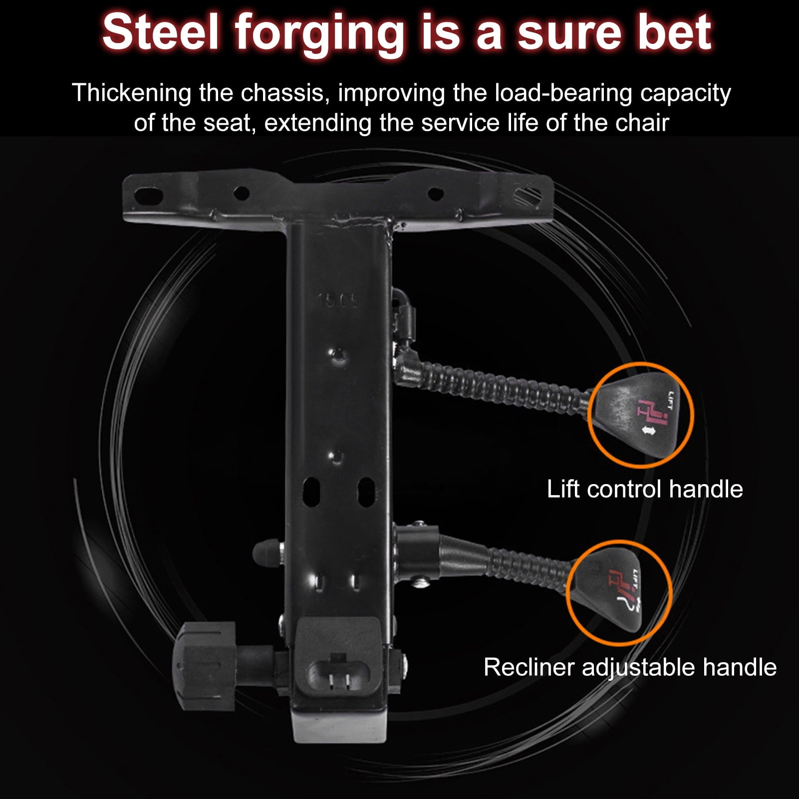 Zksm Gaming Chair, Computer Chair with Bluetooth Speakers,RGB Lights,Footrest and Lumbar Support, Height Adjustable Video Game Chair Office Desk Chair, Black & Red