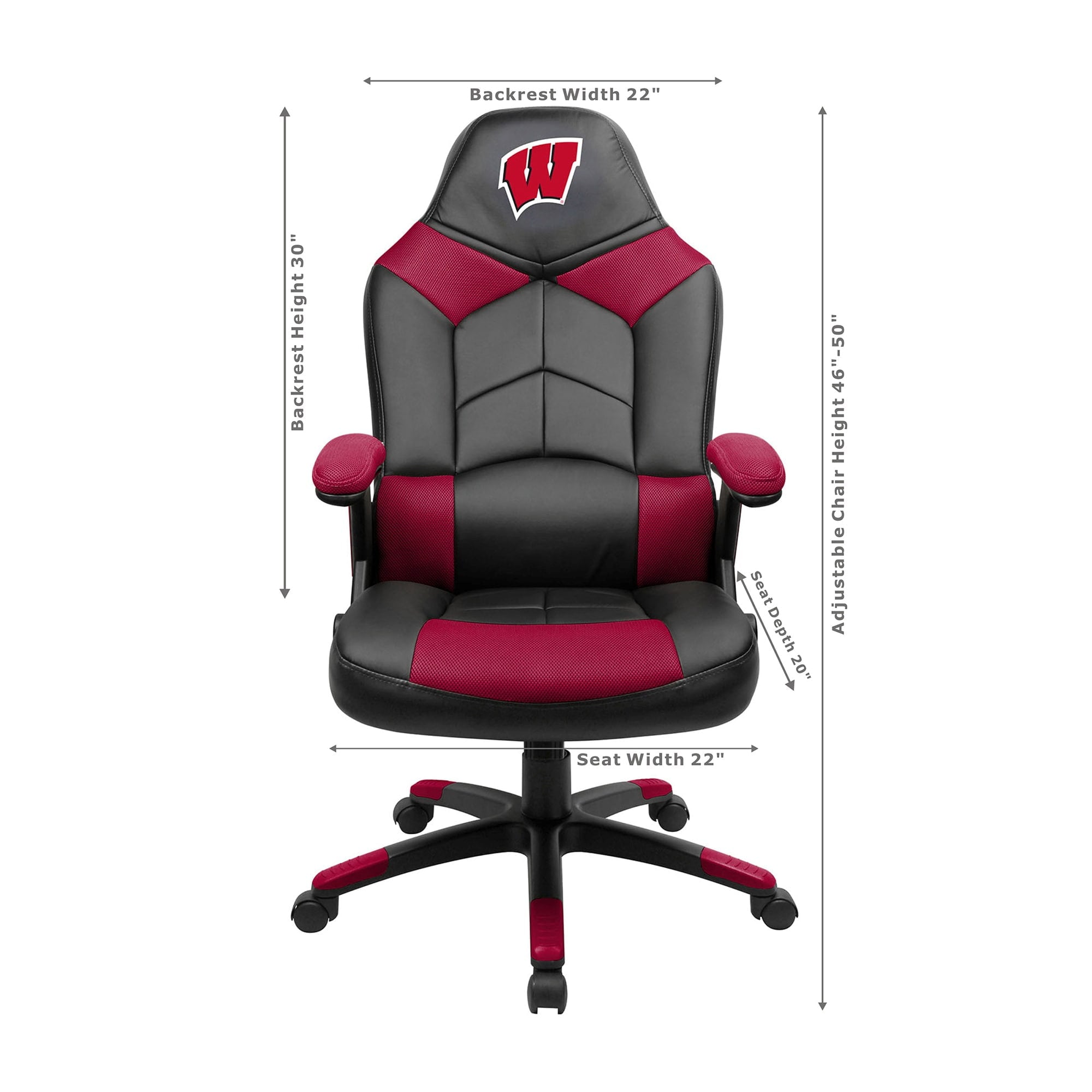 Imperial Wisconsin Badgers Team Oversized Gaming Chair