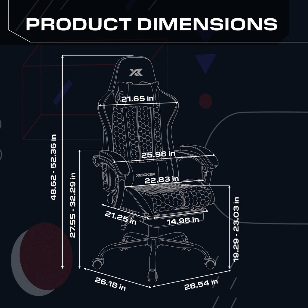 X Rocker Honeycomb Faux Leather PC Gaming Chair