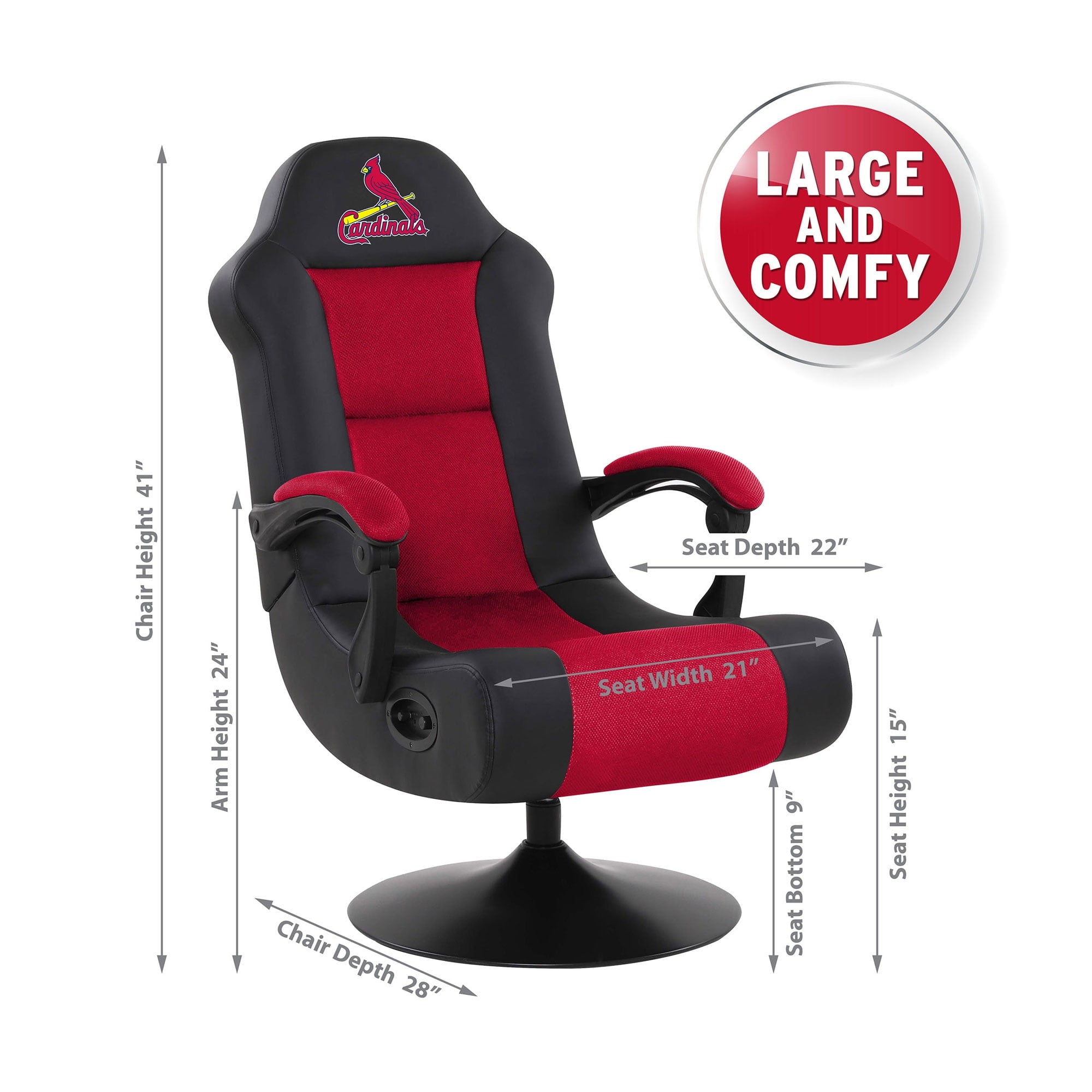 Imperial Black St. Louis Cardinals Ultra Game Chair