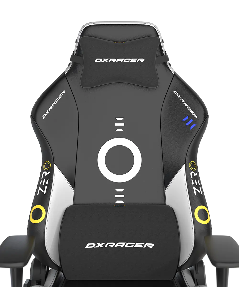 DXRacer Drifting Gaming Chair - Reclining Ergonomic Computer Office Chair with Lumbar Support & Head Pillow - Racing Computer Gamer Gaming Chair Recliner For Adults Teens, Regular L, ZERO