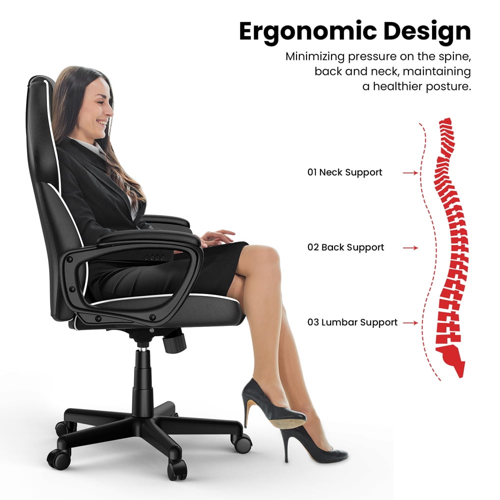 ACGAM CG-4850 Gaming Office Chair with Ergonomic and Stylish Design, Flexible Tilting Tension and Height